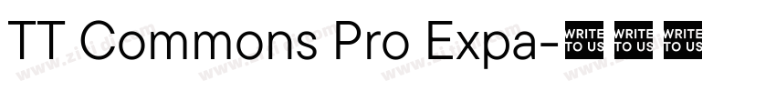 TT Commons Pro Expa字体转换